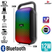 Caixa de Som Bluetooth D-S3210 Grasep - Preta